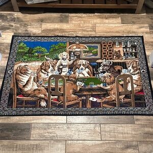 Dog Poker Scene Tapestry